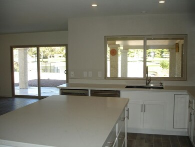 Kitchen and living room views