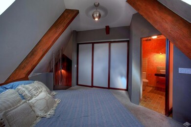 Unique and comfortable master bedroom.