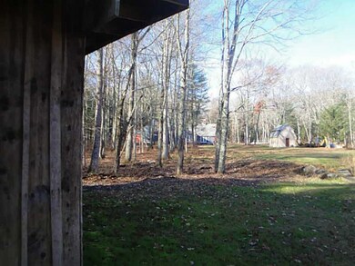 Exterior Back. places to hide or work all over