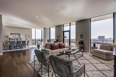 Living Room looking towards expansive dining room 