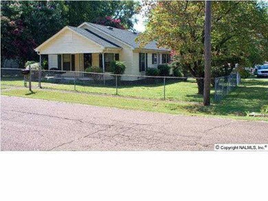 Home situated on a corner lot.