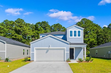 View of front of property with a front lawn, a shi