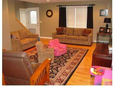 Living Room. Hardwood floors and...