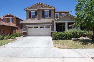 Front with brick