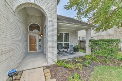 Cozy front porch for great for being that friendly