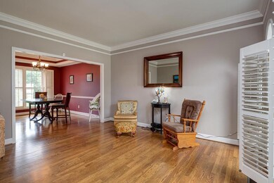 An open floor plan allows for the den and dining room to extend into each other.  