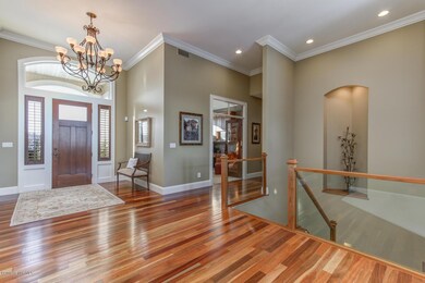 Foyer 12' Ceiling Spotted Gum Hwood