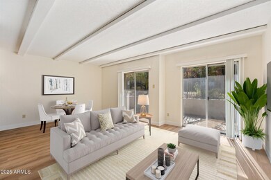 Great room virtually staged