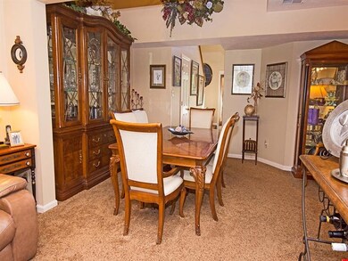 Dining Area. Open Floor plan allows easy flow for 