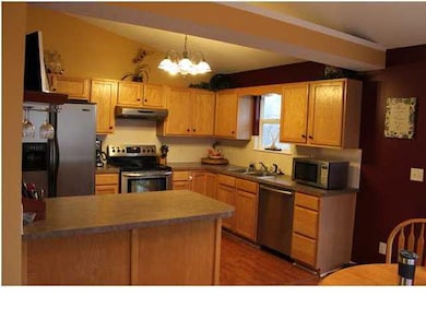 spacious kitchen with island