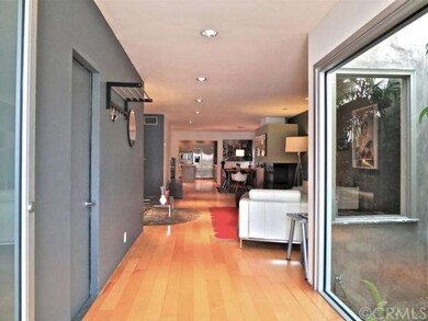 Entry Way with Glass Window to little Garden Area