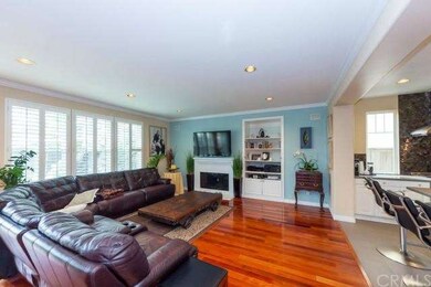 Very Large Family Room with Fireplace and Built In