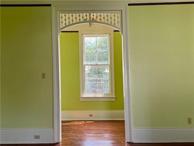 The historic details abound in the home, with wood