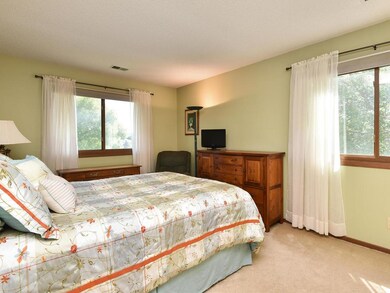 Master bedroom with two windows