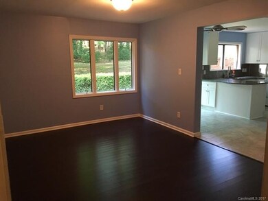 Dining room with bamboo flooring, new paint, smoot