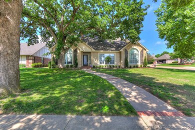 Mature shade trees and lovely landscaping