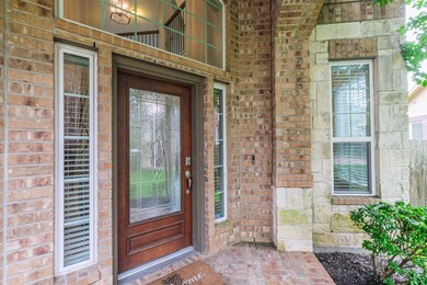 Covered porch at the entryway