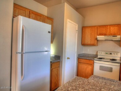 Kitchen with white appliances