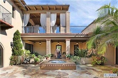 Front courtyard with private spa