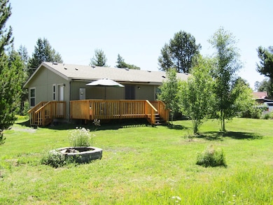 back deck and fire pit.