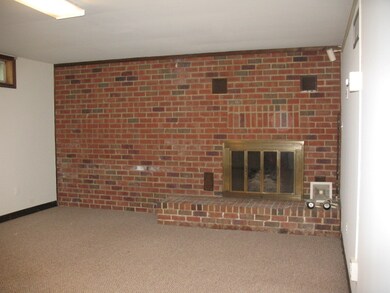 Family room in basement