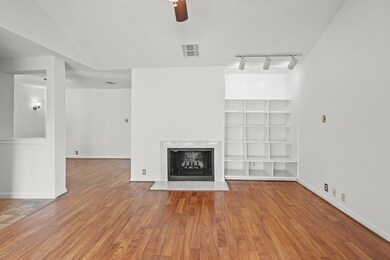 Built in's accommodate ample storage.