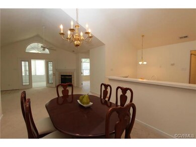View of Great Room and French Door Leading to the 