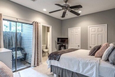 First floor bedroom with  patio
