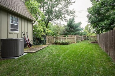 Side yard of house offers plenty of space