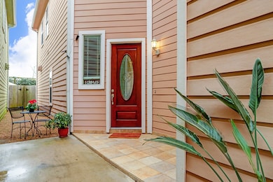 Shared sidewalk with key entry iron walk through g