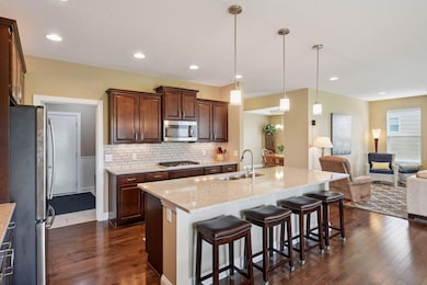 A large center island is the perfect gathering space!