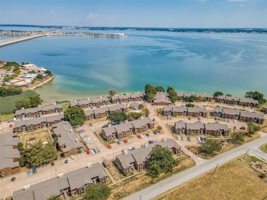 Aerial view of the lake.