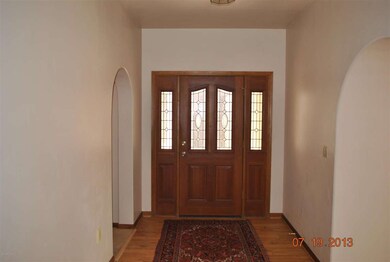 Front door from entryway