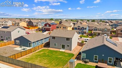 Aerial view of residential area