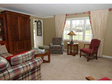 Living Room. Each room is light and bright!