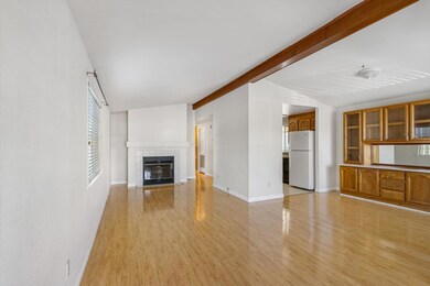 Living and dining areas