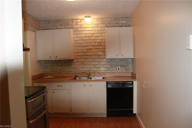 View of the kitchen from the dining area.