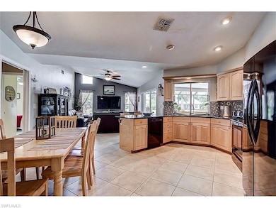 Kitchen and family room.  Open, Bright and Airy