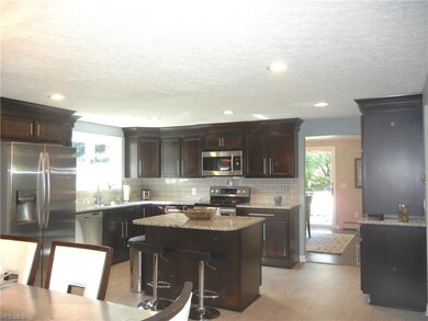 Wonderful open concept kitchen with dining area an