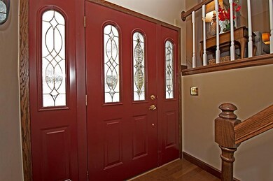 This beautiful front entry door was expanded to al