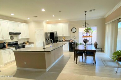 Gourmet kitchen with corner pantry