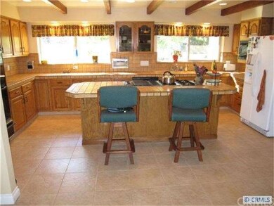 Kitchen view from island seating area