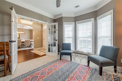 Office at the front of the house.