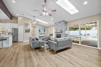 Soaring vaulted ceilings