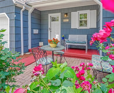 Fenced in Courtyard with brick patio outside of on