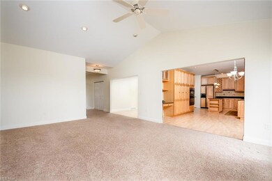 Living Room view into Custom Kitchen
