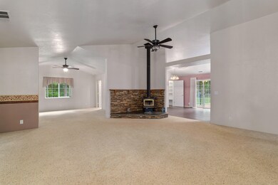 Living Room with Certified Wood Stove