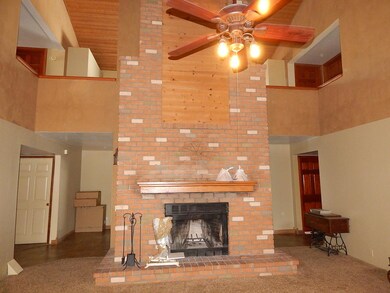Massive fireplace