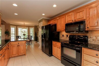 Under cabinet lighting complete with name brand Kenmore appliances