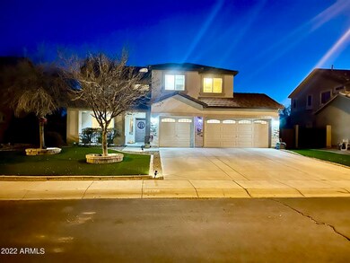 Evening Front Elevation View